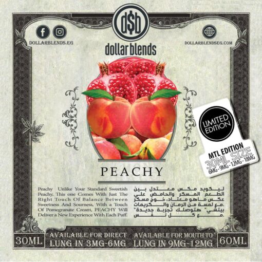 DOLLAR BLENDS PEACHY MTL E-LIQUID