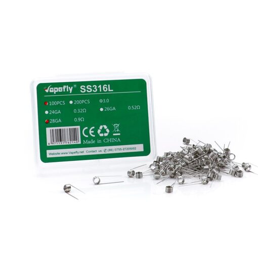 VAPEFLY PREBUILT WIRE SS316L 26GA