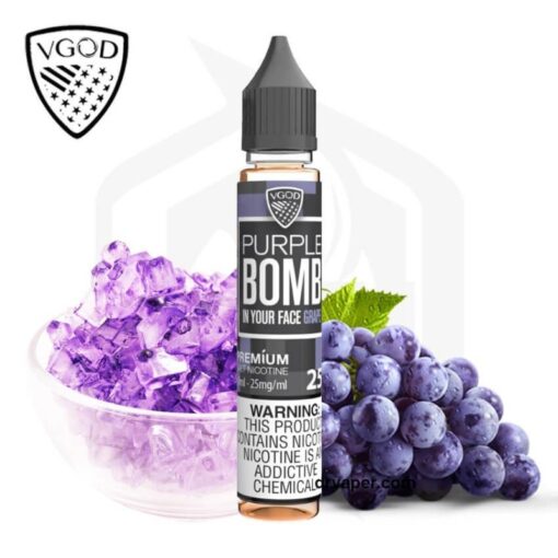 VGOD SALT PURPLE BOMB E-LIQUID - ڤي جود بريميم سولت نيكوتين ليكويد