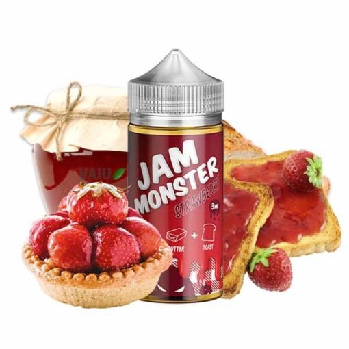 JAM MONSTER STRAWBERRY E-LIQUID IN EGYPT - چام مونستر فراوله بريميوم فيب ليكويد