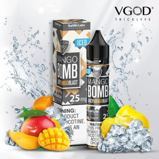 VGOD SALT NIC. MANGO ICED BOMB E-LIQUID