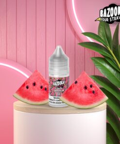 BAZOOKA SALT WATERMELON SOUR STRAWS E-LIQUID - بازوكا بريميم سولت نيكوتين فيب ليكويد