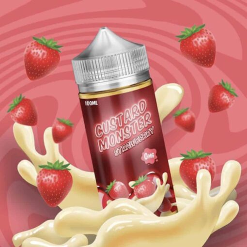 CUSTARD MONSTER STRAWBERRY E-LIQUID NOW IN EGYPT - كاسترد مونستر فراوله بريميوم فيب ليكويد