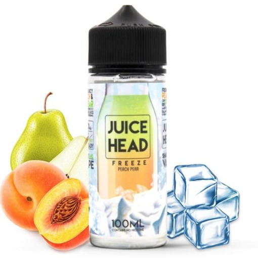 JUICE HEAD ICE PEACH PEAR FREEZE E-LIQUID - جوس هيد بريميم فيب ليكويد