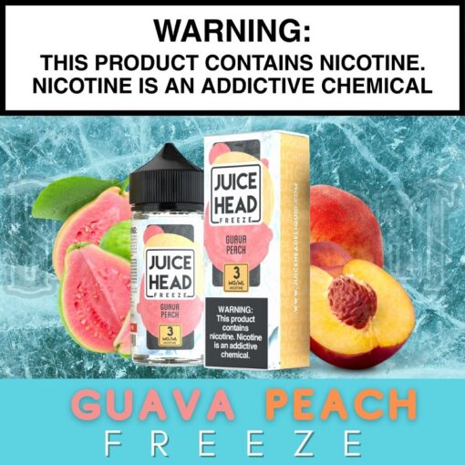 JUICE HEAD GUAVA PEACH E-LIQUID