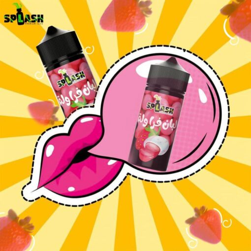 SPLASH STRAWBERRY TRIDENT E-LIQUID – سبلاش لبان فراوله فيب بريميوم ليكويد