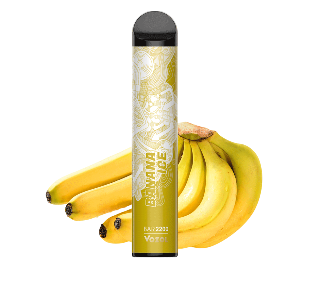 VOZOL BANANA ICE Bar 2200 PUFFS DISPOSABLE POD Elegant Vape Store