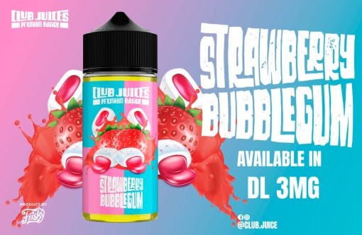 CLUB JUICE STRAWBERRY BUBBLEGUM 3MG 60ML