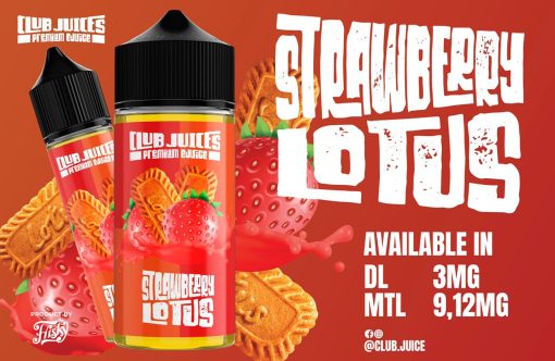 CLUB JUICE STRAWBERRY LOTUS MTL E-LIQUID