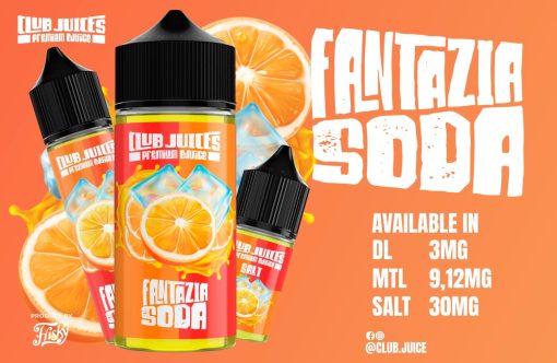 CLUB JUICE FANTAZIA SODA 3MG 60ML E-LIQUID