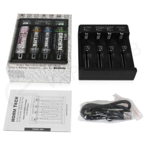 HOHM TECH SCHOOL 4 4A USB-C VAPE BATTERY CHARGER