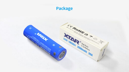 XTAR 18650 2600 30A Vape Battery
