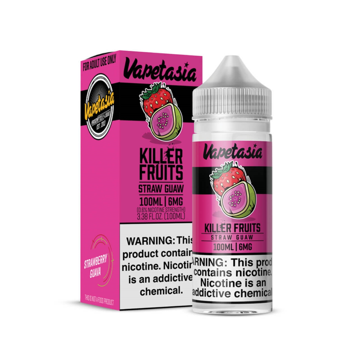 VAPETASIA ((KILLER FRUITS)) STRAW GUAW ELIQUID Elegant Vape Store