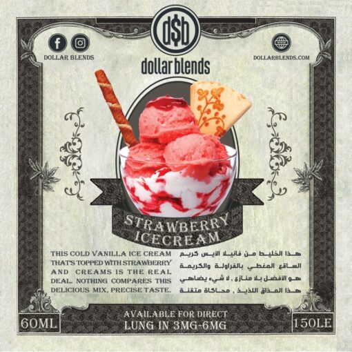 DOLLAR BLENDS Strawberry Ice Cream MTL E-LIQUID