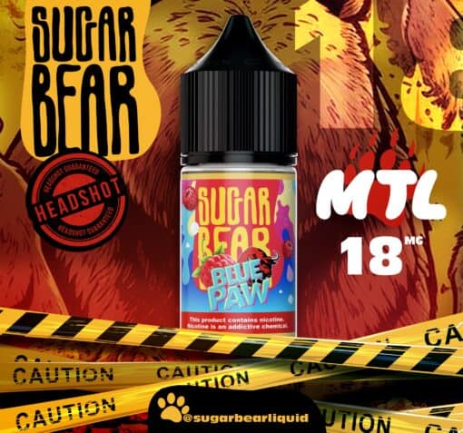 SUGAR BEAR BLUE PAW MTL E-LIQUID