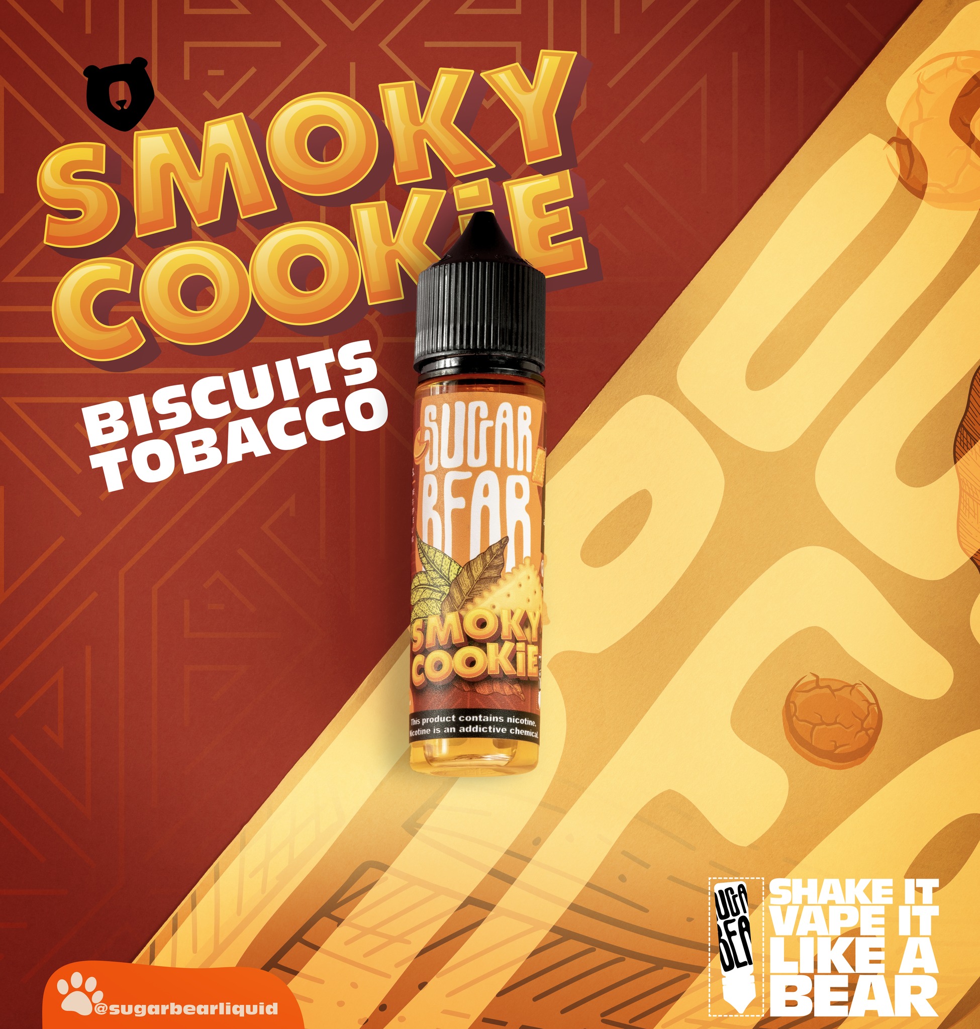 SUGAR BEAR SMOKY COOKIE MTL ELIQUID