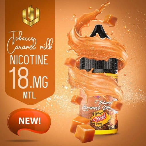 ILLUSION TOBACCO CARAMEL MILK MTL ELIQUID