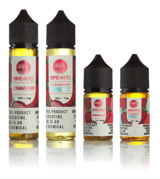 STRAWBERRY FREEZE RIPE VAPES E-LIQUID - رايب فيبس فريز بريميم فيب ليكويد