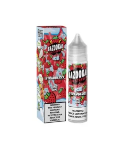 Bazooka MTL Ice Strawberry E-liquid Sour Straws 60ml - بازوكا بريميم ام تي ال فيب ليكويد