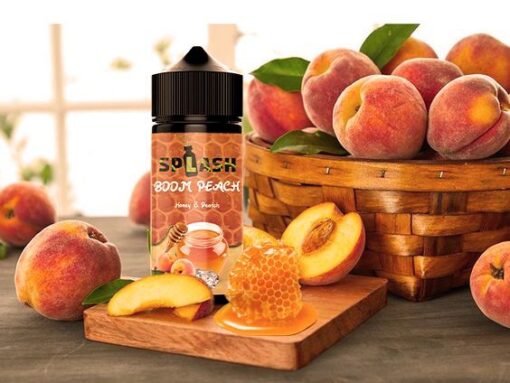 SPLASH BOOM PEACH E-LIQUID - سبلاش فيب بريميوم ليكويد