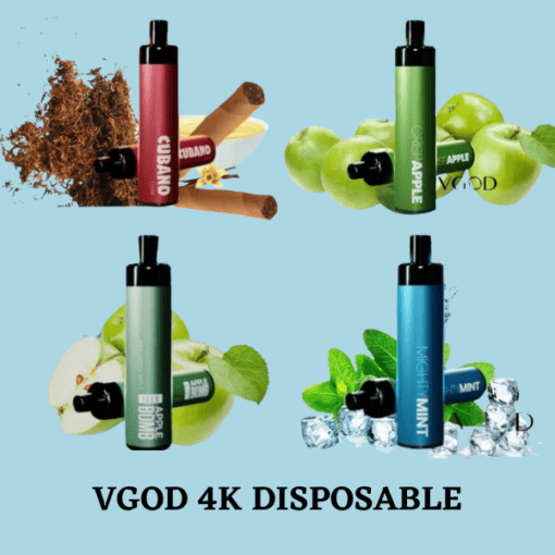 15% Discount VGOD 4K 50MG DISPOSABLE RECHARGEABLE POD IN EGYPT - في جود ديسبوزابل ٤٠٠٠ سحبة