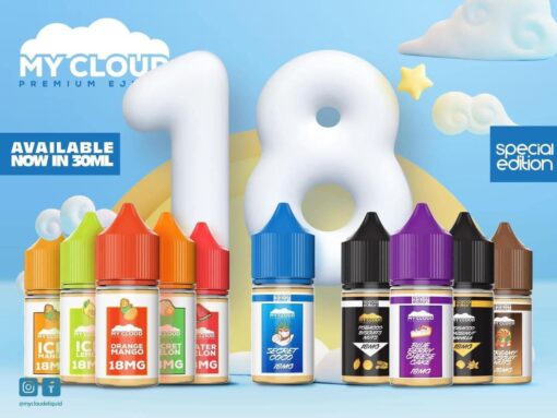 MY CLOUD 18MG BUNDLE OFFER 3 BOTTLES 30ml - باقه خصم فيب ليكويد ماي كلاود ١٨مج