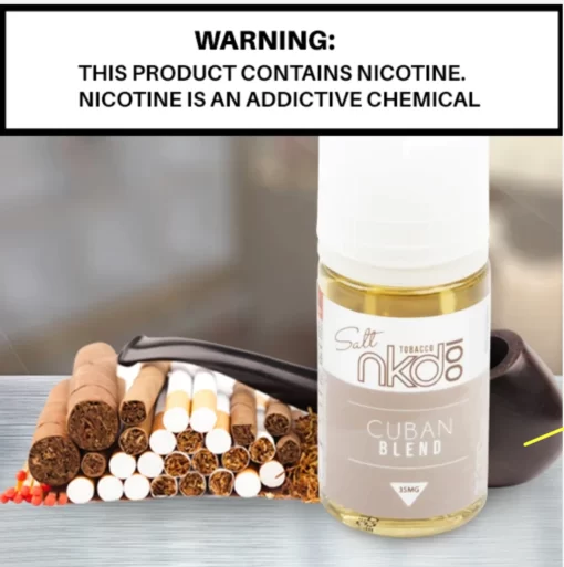 NAKED NKD 100 CUBAN BLEND TOBACCO SALT NIC. E-LIQUID IN EGYPT