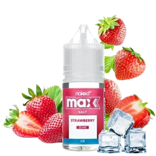 Naked MAX ICE Strawberry Salt Nic. E-Liquid