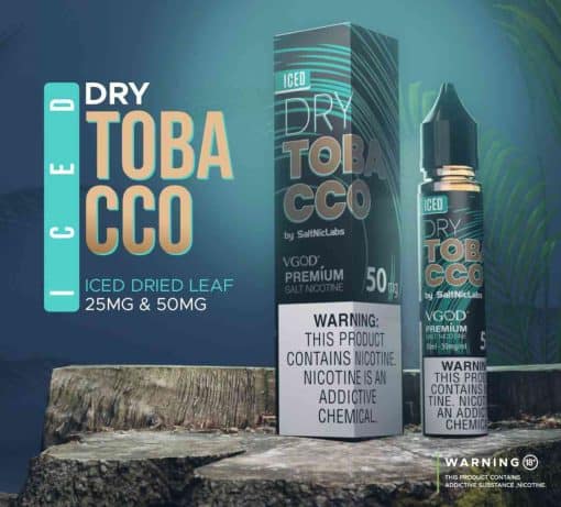 VGOD Iced Dry Tobacco Salt Nic. E-liquid in Egypt - في جود ايس دراي توباكو سولت نيكوتين فيب ليكويد
