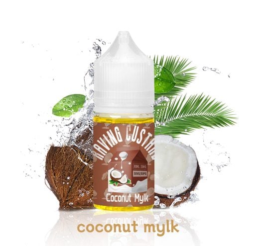 RAVING CUSTARD COCONUT MYLK SALT NIC. E-LIQUID BY ASMODUS - ليكويد رافينج كاسترد بريميوم سولت نيكوتين