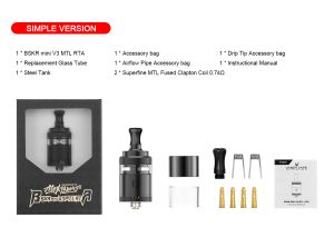 Vandy Vape BSKR Mini V3 SIMPLE VERSION MTL RTA - فاندي فيب برسكر ميني في 3