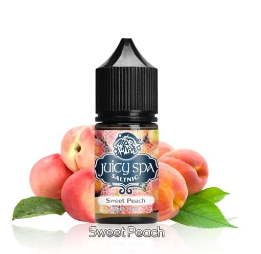 JUICY SPA SWEET PEACH SALT NIC. E-LIQUID BY ASMODUS - جوسي سبا فيب بريميوم ليكويد سولت نيكوتين