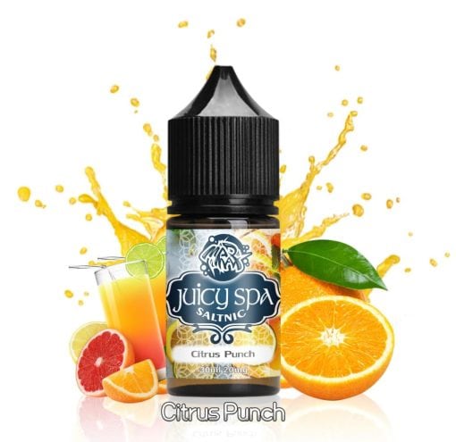 JUICY SPA CITRUS PUNCH SALT NIC. E-LIQUID BY ASMODUS - جوسي سبا فيب بريميوم ليكويد سولت نيكوتين