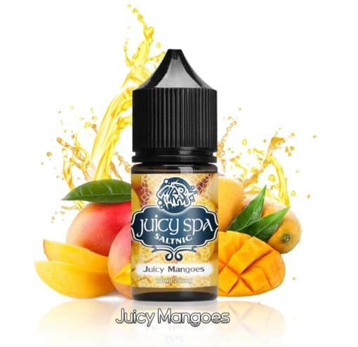 JUICY SPA JUICY MANGOES SALT NIC. E-LIQUID BY ASMODUS - جوسي سبا فيب بريميوم ليكويد سولت نيكوتين