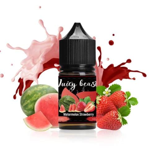 JUICY BEAST WATERMELON STRAWBERRY SALT NIC. E-LIQUID BY ASMODUS - ليكويد بريميوم جوسي بيست من از موديس