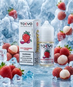 TOKYO CLASSIC STRAWBERRY LYCHEE ICED SALT ELIQUID bottle on Vape Store Egypt.