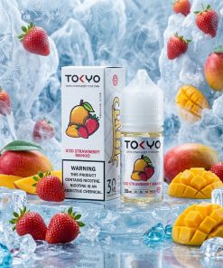 TOKYO CLASSIC STRAWBERRY MANGO ICED SALT ELIQUID bottle on Vape Store Egypt.