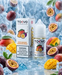 TOKYO CLASSIC MANGO PASSIONFRUIT ICED SALT ELIQUID bottle on Vape Store Egypt.