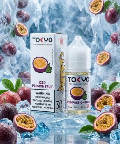 TOKYO CLASSIC PASSIONFRUIT ICED SALT ELIQUID bottle on Vape Store Egypt.