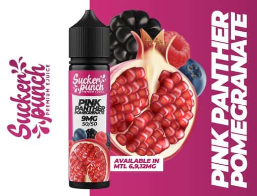 SUCKER PUNCH PINK PANTHER POMEGRANATE MTL E-LIQUID