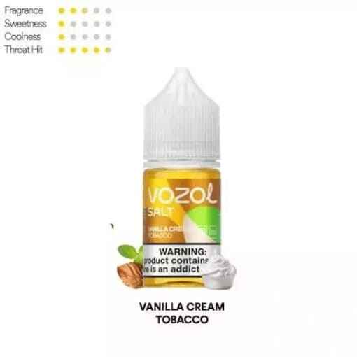 VOZOL-SALT-NIC-ELIQUID-VANILLA-CREAM-TOBACCO