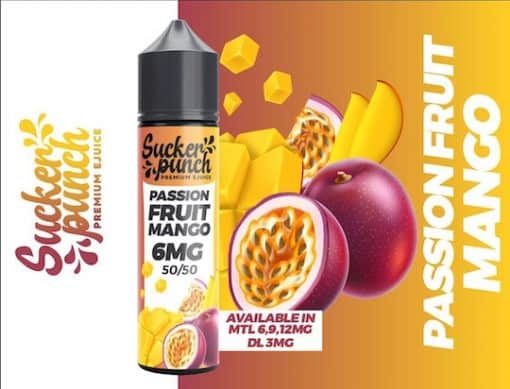 SUCKER PUNCH PASSION FRUIT MANGO MTL E-LIQUID