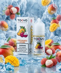 TOKYO CLASSIC MANGO LYCHEE ICED SALT ELIQUID bottle on Vape Store Egypt.
