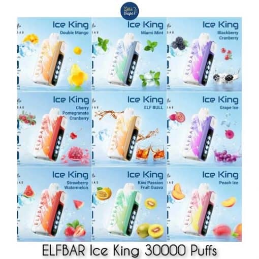 Discount Bundle ELFBar ce King 30000 Puffs Disposable 3 Pods 50MG