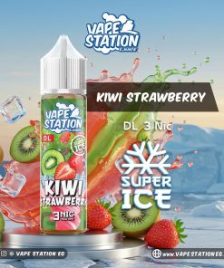 KIWI STRAWBERRY VAPE STATION SUPER ICE 3MG 60ML ELIQUID