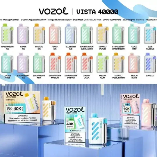 vozol vista 40000 puffs disposable vape Vozol Vista 40k Puffs