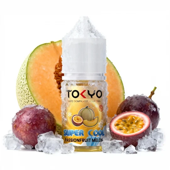 Tokyo Super Cool Passionfruit Melon Salt Vape Egypt salt nic liquid