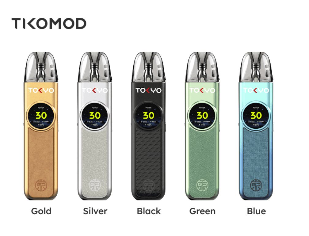 TOKYO TIKO MOD VAPE POD SYSTEM smart digital display screen with adjustable wattage power output