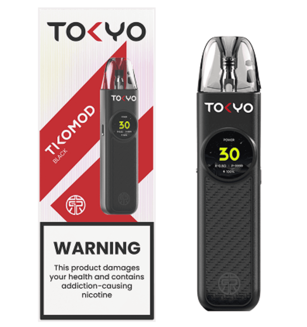 TOKYO TIKO MOD VAPE POD SYSTEM long lasting integrated battery capacity with type c fast charging port