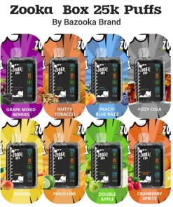 ZOOKA BOX 25K PUFFS DISPOSABLE VAPE EGYPT POD - 3 PODS SALE OFFER